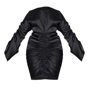 Plus Size Satin Dress